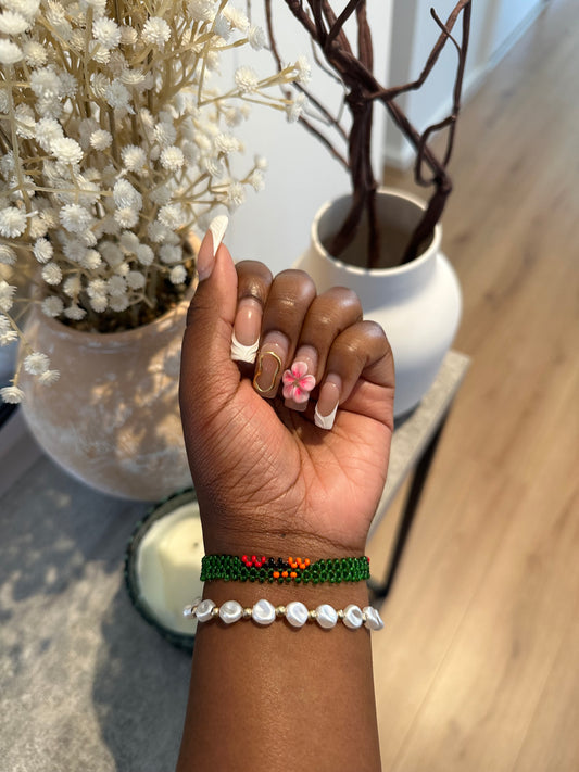 Zambia - Slim Beaded Bracelet