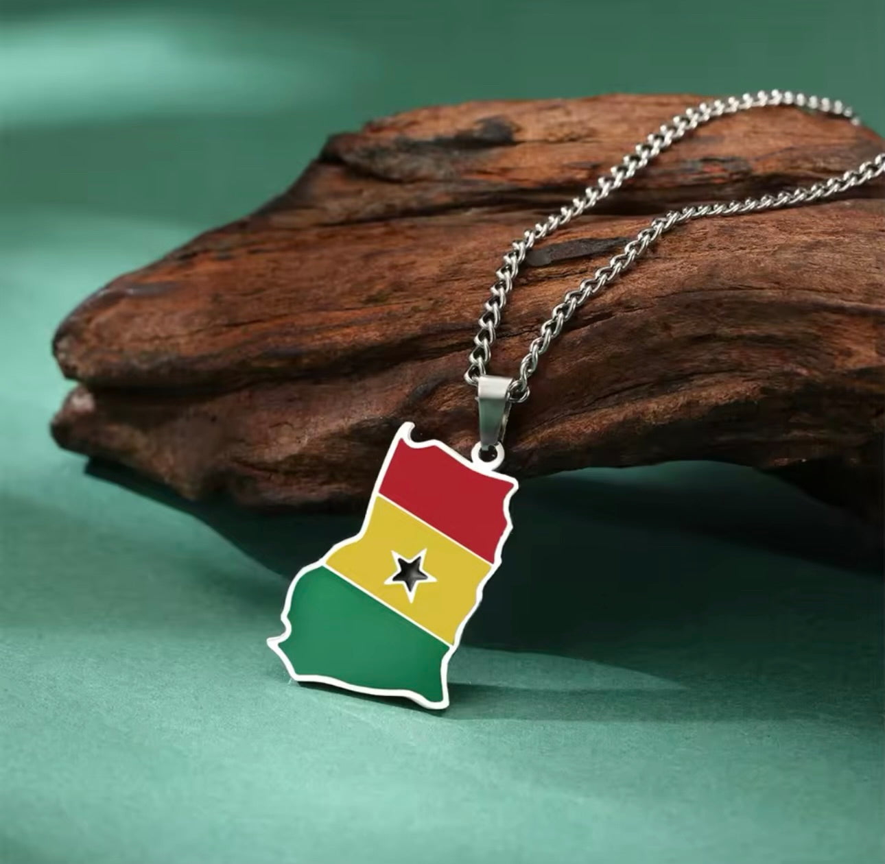 Ghana - Map Ornament Necklaces