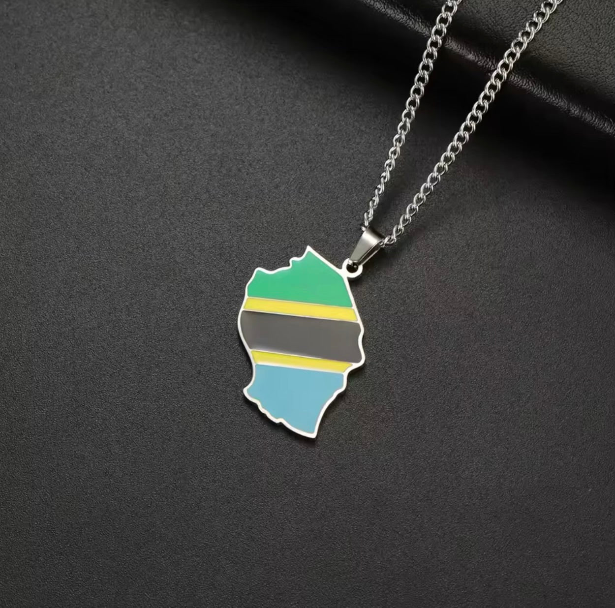 Tanzania - Map Ornament Necklaces