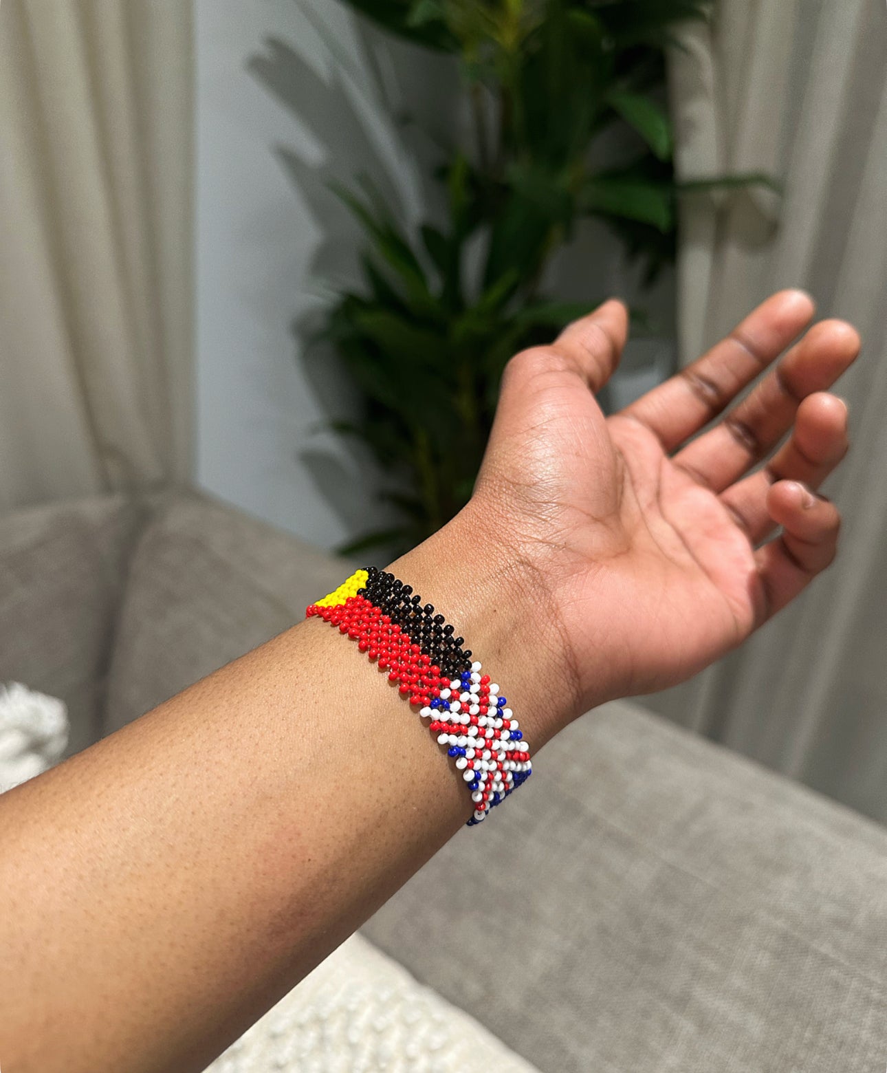 Double Flag - Beaded Bracelets