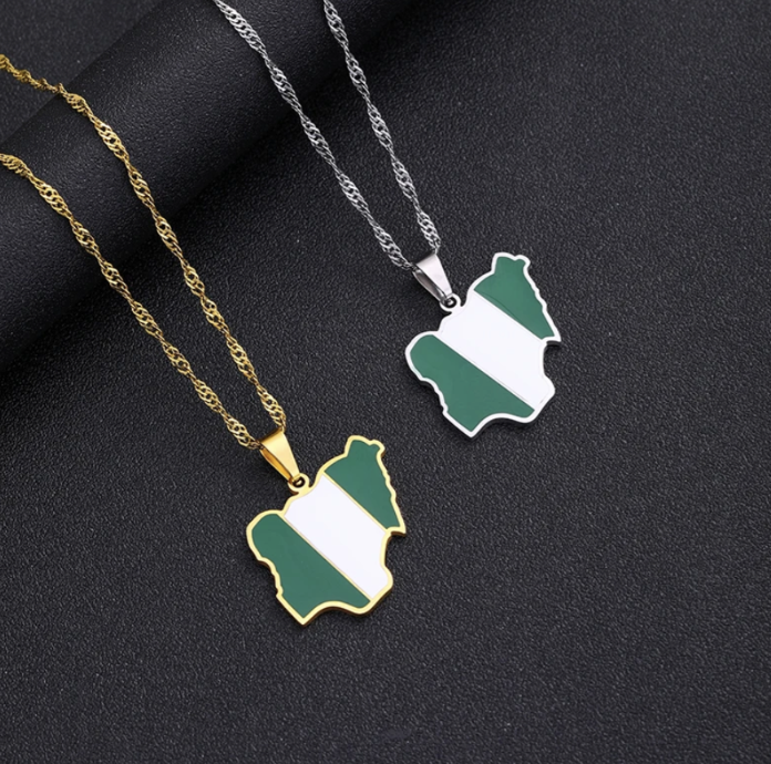 Nigeria - Map Ornament Necklaces